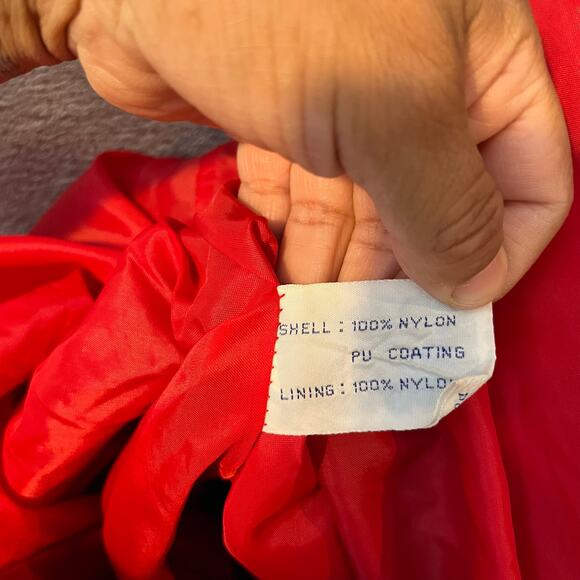 Vintage Starter Chicago Bulls Nylon Jacket Size Large Red Black Bulls NBA‎ 90s - Picture 9 of 11